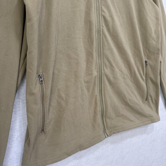North Face Jacket Mens XL Tan Full Zip TKA 100 Fleece Outdoor Hiking Lightweight - Picture 4 of 11